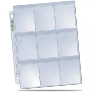 Ultra Pro Platinum 9-Pocket Secure Platinum Cards, Clear 100db